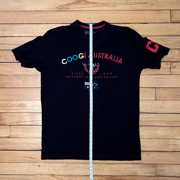 COOGI Australia Black V-Neck Embroidered T-Shirt, Size 3X - Picture 11 of 11